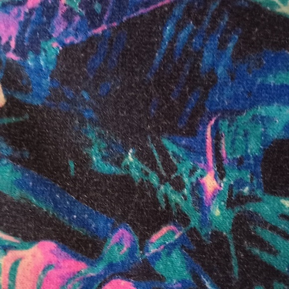 Victoria's Secret PINK Green Pink Tropical Print Sweatshirt M - Picture 4 of 5